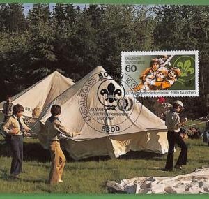 ag7259 - GERMANY -  MAXIMUM CARD  - 16.07.1985 - Scouting