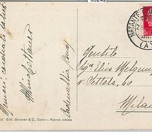 REGNO - Storia Postale: CARTOLINA con annullo NATANTE: COMO / COLICO # 27 (A)