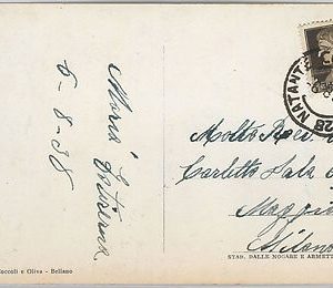 53250 - REGNO Storia Postale: CARTOLINA con annullo NATANTE:  COLICO / COMO 28