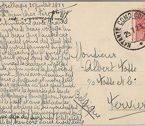 53251  - REGNO - Storia Postale: CARTOLINA con annullo NATANTE: COLICO / COMO 29