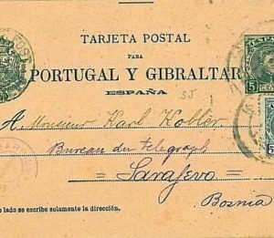 11976 - España  - Historia Postal - Entero STATIONERY  a BOSNIA 1903 Laiz 43 SN!