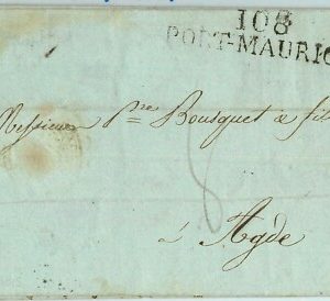 BK0377 - REGNO - STORIA POSTALE - BUSTA PREFILATELICA da PORTO MAURIZZIO 1815