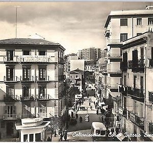 44048  CARTOLINA d'Epoca - CALTANISETTA Citta' : Corso V Emanuele