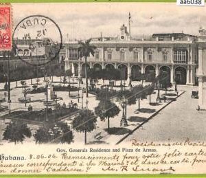 aa6038 - HABANA - Vintage Postcard - Generals Residence and Plaza de Armas -1906