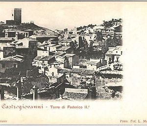 44079  CARTOLINA d'Epoca - ENNA - Castrogiovanni: TORRE FEDERICO II