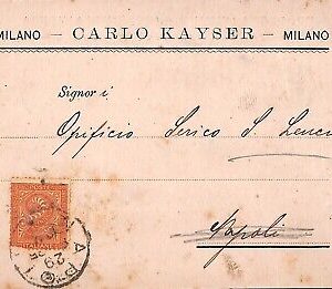 ab1908 - CARTOLINA D'EPOCA - MILANO Città : Publicitaria