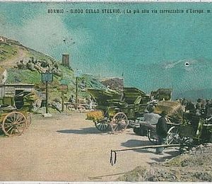 CARTOLINA d'Epoca SONDRIO - Bormio: giogo dello Stelvio 1905 - BELLA!