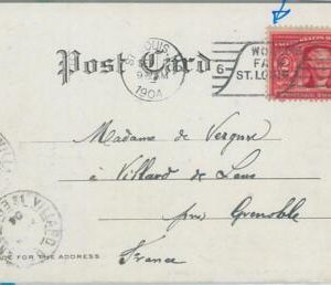 74476 - USA - POSTAL HISTORY - 1904 Wolrd Fair SPECIAL POSTMARK on POSTCARD