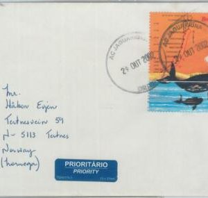 81768 - BRAZIL - POSTAL HISTORY -  COVER to NORWAY  2002  -  WHALES