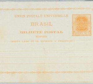 81781 -  BRAZIL - Postal History - STATIONERY double CARD  RHM BP 8