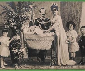 ah1127 - VINTAGE POSTCARD  - 1909 -  ROYALTY  Reali ITALY Italia