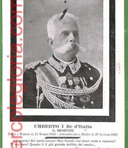 ah1124 - VINTAGE POSTCARD  - Umberto I - 1900 - ROYALTY Reali ITALY