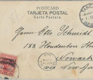 82032 - GERMAN COLONIES Marocco - Postal History - POSTCARD from TANGER 1905