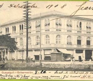 af2363 - ECUADOR - Vintage Postcard - Guayaquil - Gobernacion - 1908