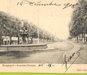 af2356 - ECUADOR - Vintage Postcard - Guayaquil - Avenida Olmedo - 1908