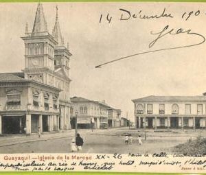 af2361 - ECUADOR - Vintage Postcard - Guayaquil - Iglesia de la Merced - 1908