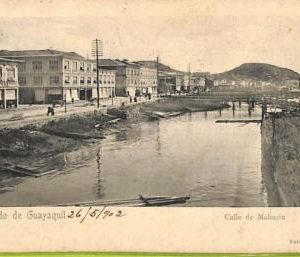 af2357 - ECUADOR - Vintage Postcard - Guayaquil - Calle de Malecon - 1902