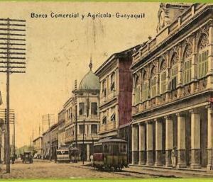 af2369 - ECUADOR - Vintage Postcard - Guayaquil -Banco Comercial y Agricola-1908