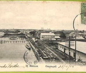 af2372 - ECUADOR - Vintage Postcard - Guayaquil - El Malecon - 1906