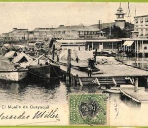 af2373 - ECUADOR - Vintage Postcard - El Muelle de Guayaquil - 1905