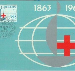 89943 - SWITZERLAND - Postal History - FDC MAXIMUM CARD  1963   RED CROSS
