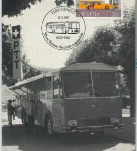 63828 - SWITZERLAND - POSTAL HISTORY:  MAXIMUM CARD 1987 -  BUS