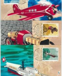 63829 - SWITZERLAND - POSTAL HISTORY: Set of 4 MAXIMUM CARD 2009 -  TRANSPORTS