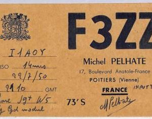 ad9071 - FRANCE - RADIO FREQUENCY CARD   - 1950