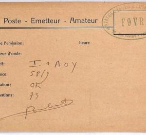 ad9070 - FRANCE - RADIO FREQUENCY CARD   - 1950's
