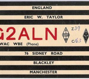 ad9077 - GREAT BRITAIN - RADIO FREQUENCY CARD - England,Manchester - 1950
