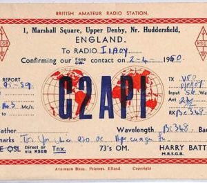 ad9078 - GREAT BRITAIN - RADIO FREQUENCY CARD - England - 1950