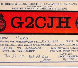 ad9085 - GREAT BRITAIN - RADIO FREQUENCY CARD - 1948