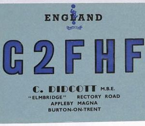 ad9086 - GREAT BRITAIN - RADIO FREQUENCY CARD - England - 1950