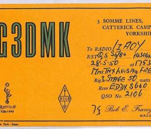 ad9114 - GREAT BRITAIN - RADIO FREQUENCY CARD - 1950