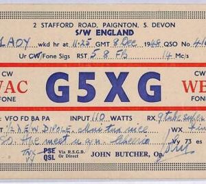 ad9132 - GREAT BRITAIN - RADIO FREQUENCY CARD - England - 1948
