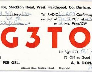 ad9162 - GREAT BRITAIN - RADIO FREQUENCY CARD - 1955