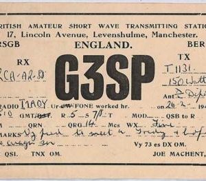 ad9159 - GREAT BRITAIN - RADIO FREQUENCY CARD - England - 1949