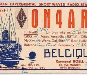 ad9001 - BELGIUM - RADIO FREQUENCY CARD - Liege - 1947