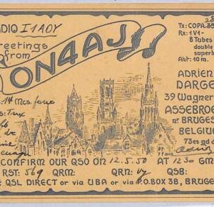 ad9004 - BELGIUM - RADIO FREQUENCY CARD - Bruges - 1950