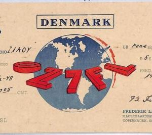 ad9016 - DENMARK - RADIO FREQUENCY CARD -  1948