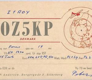 ad9020 - DENMARK - RADIO FREQUENCY CARD -  1950