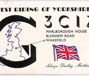 ad9113 - GREAT BRITAIN - RADIO FREQUENCY CARD - 1950