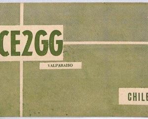 ad9006 - CHILE - RADIO FREQUENCY CARD - Valparaiso - 1954