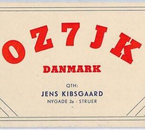 ad9028 - DENMARK - RADIO FREQUENCY CARD   -  1950