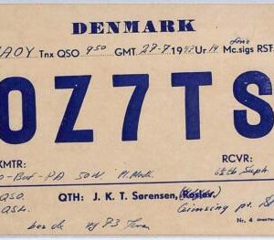 ad9026 - DENMARK - RADIO FREQUENCY CARD - 1947