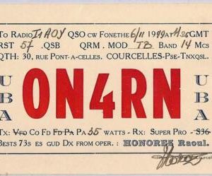ad9063 - FRANCE - RADIO FREQUENCY CARD   - 1949