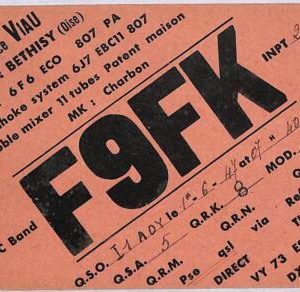ad9066 - FRANCE - RADIO FREQUENCY CARD   - 1947