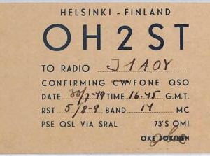 ad9047 - FINLAND - RADIO FREQUENCY CARD   - Helsinki -  1941