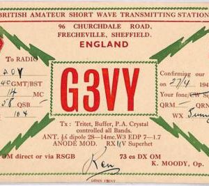ad9166 - GREAT BRITAIN - RADIO FREQUENCY CARD - England - 1948