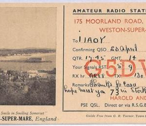 ad9175 - GREAT BRITAIN - RADIO FREQUENCY CARD - 1950